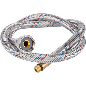 Подводка гибкая для смесителяМ10x35 - 1/2' ВР длина 80 см - фото 1