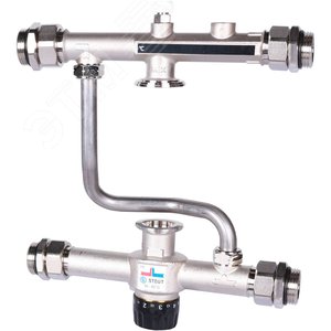 Узел насосно-смесительный с термостатическим клапаном 30-60 град.C, без насоса - фото 2