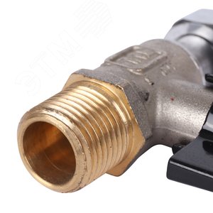 Кран шаровой с накидной гайкой, НР/накидная гайка, ручка бабочка 1/2x1/2 - фото 6