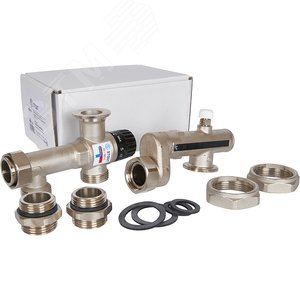 Узел насосно-смесительный с термостатическим клап ном 20-55гр, без насоса - фото 12