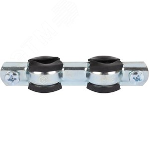 Двойной хомут для труб, комплект хомут+шпилька шуруп +дюбель пластиковый 3/8' (15-19) - фото 8