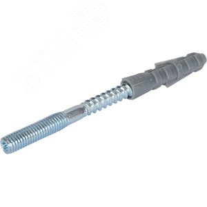 Двойной хомут для труб, комплект хомут+шпилька шуруп +дюбель пластиковый 1' (32-35) - фото 7