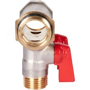 Коллектор с шаровыми кранами 3/4', 2 отвода 1/2' (красные ручки) - фото 4