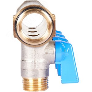 Коллектор с шаровыми кранами 3/4', 4 отвода 1/2' (синие ручки) - фото 4