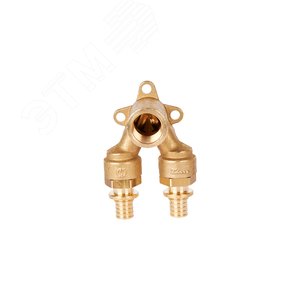 Угольник 16х1/2'ВР проточный с внутренней резьбой, водорозетка, аксиальный - фото 2