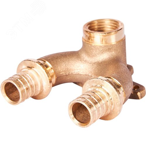 Угольник 20х1/2'ВР проточный с внутренней резьбой, водорозетка, аксиальный - фото 4