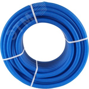 Труба гофрированная 23 синяя, для трубы 16, бухта 50м - фото 4