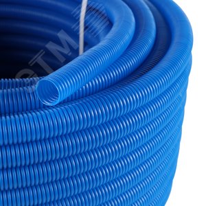 Труба гофрированная 23 синяя, для трубы 16, бухта 50м - фото 6