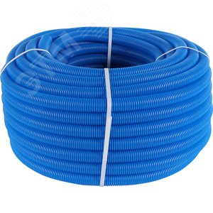 Труба гофрированная 28 синяя, для трубы 20, бухта 50м - фото 2