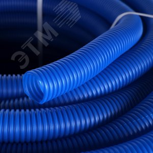 Труба гофрированная ПНД, цвет синий, наружным диаметром 35 мм для труб диаметром 25 мм SPG-0001-503525 STOUT - 6