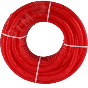 Труба гофрированная 28 красная, для трубы 20, бухта 50м - фото 4