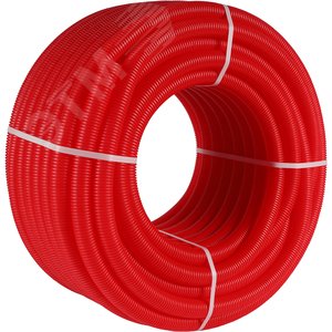 Труба гофрированная 28 красная, для трубы 20, бухта 50м - фото 5