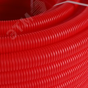 Труба гофрированная 28 красная, для трубы 20, бухта 50м - фото 6