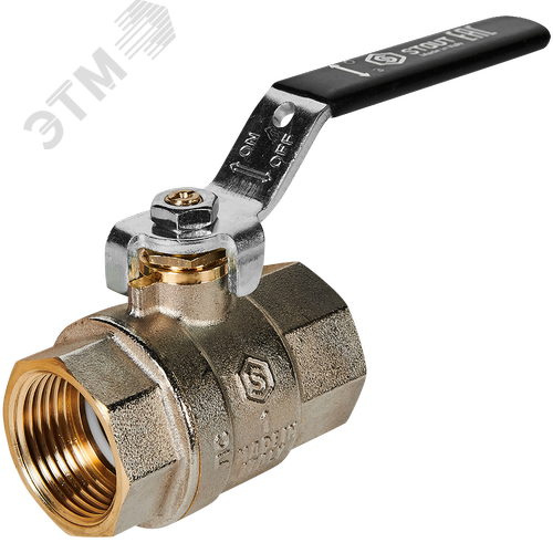 Изображение товара Кран шаровой 1' ВВ ручка рычаг, полнопроходной (шт)