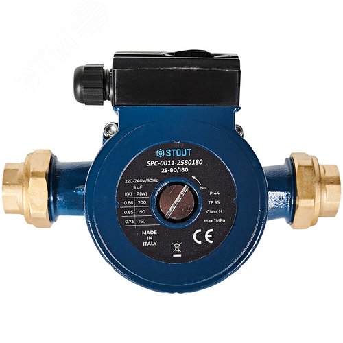 Изображение товара Циркуляционный насос 25-80/180 с латунными гайками G 1 1/2 x Rp 1 (шт)