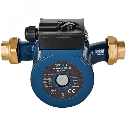 Циркуляционный насос 25-80/180 с латунными гайками G 1 1/2 x Rp 1 - фото 3