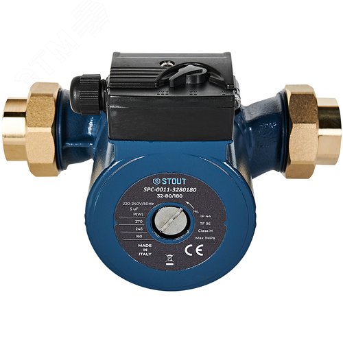 Циркуляционный насос 32-80/180 с латунными гайками G2 x Rp 1 1/4 - фото 3