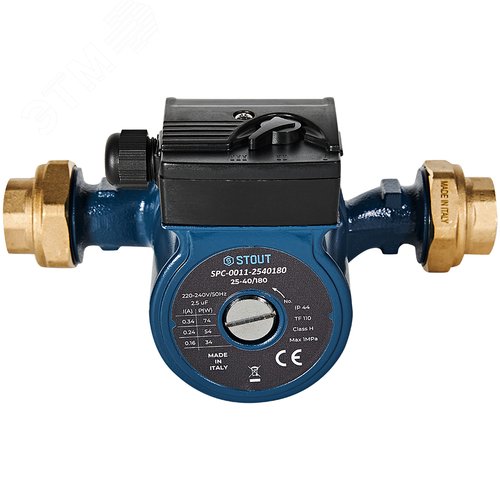 Циркуляционный насос 25-40/180 с латунными гайками G 1 1/2 x Rp 1 - фото 3