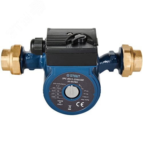 Циркуляционный насос 25-60/180 с латунными гайками G 1 1/2 x Rp 1 - фото 3