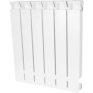 Изображение товара Радиатор биметаллический секционный 350/80/4 боковое подключение (шт)