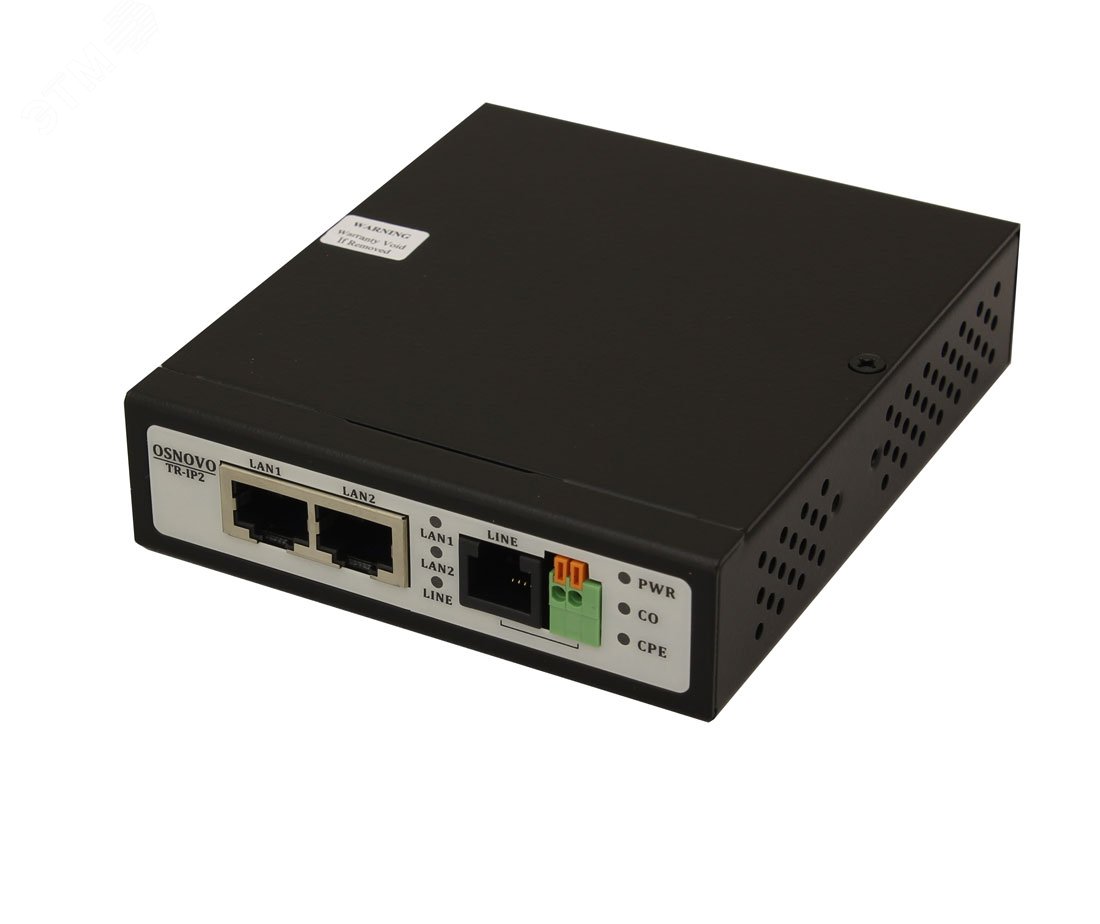 Удлинитель Ethernet (VDSL) 1хRJ45, 1хRJ11 до 100 Мб/c до 3000 м TR-IP2 OSNOVO - превью
