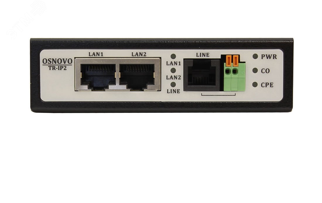 Удлинитель Ethernet (VDSL) 1хRJ45, 1хRJ11 до 100 Мб/c до 3000 м TR-IP2 OSNOVO - превью 2