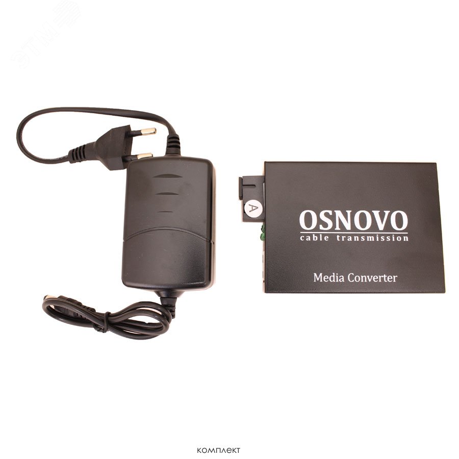 Медиаконвертер оптический 2хRJ45 10/100 Мб/с, 1хSC 100 Мб/с, для кабеля до 20 км OMC-100-21S5a OSNOVO - превью 4