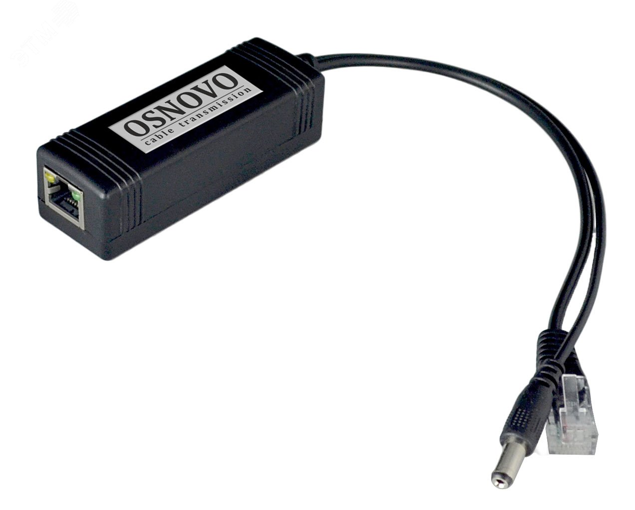 PoE-сплиттер Fast Ethernet стандарта PoE IEEE 802.3af. Длина кабеля - 17см PoE Splitter/2 OSNOVO - превью
