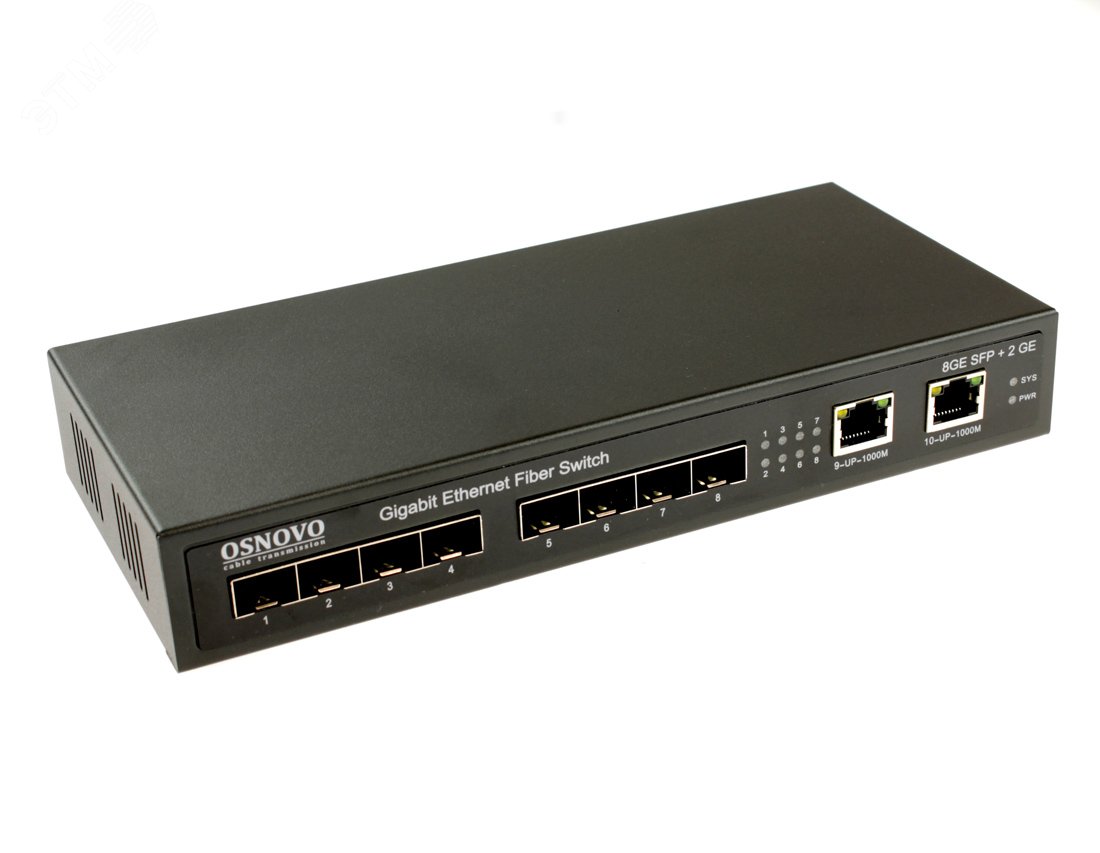 Изображение товара Коммутатор неуправляемый 10 портов RJ45/SFP 10 100 1000 Мб/с (шт) Изображение товара Коммутатор неуправляемый 10 портов RJ45/SFP 10 100 1000 Мб/с (шт)