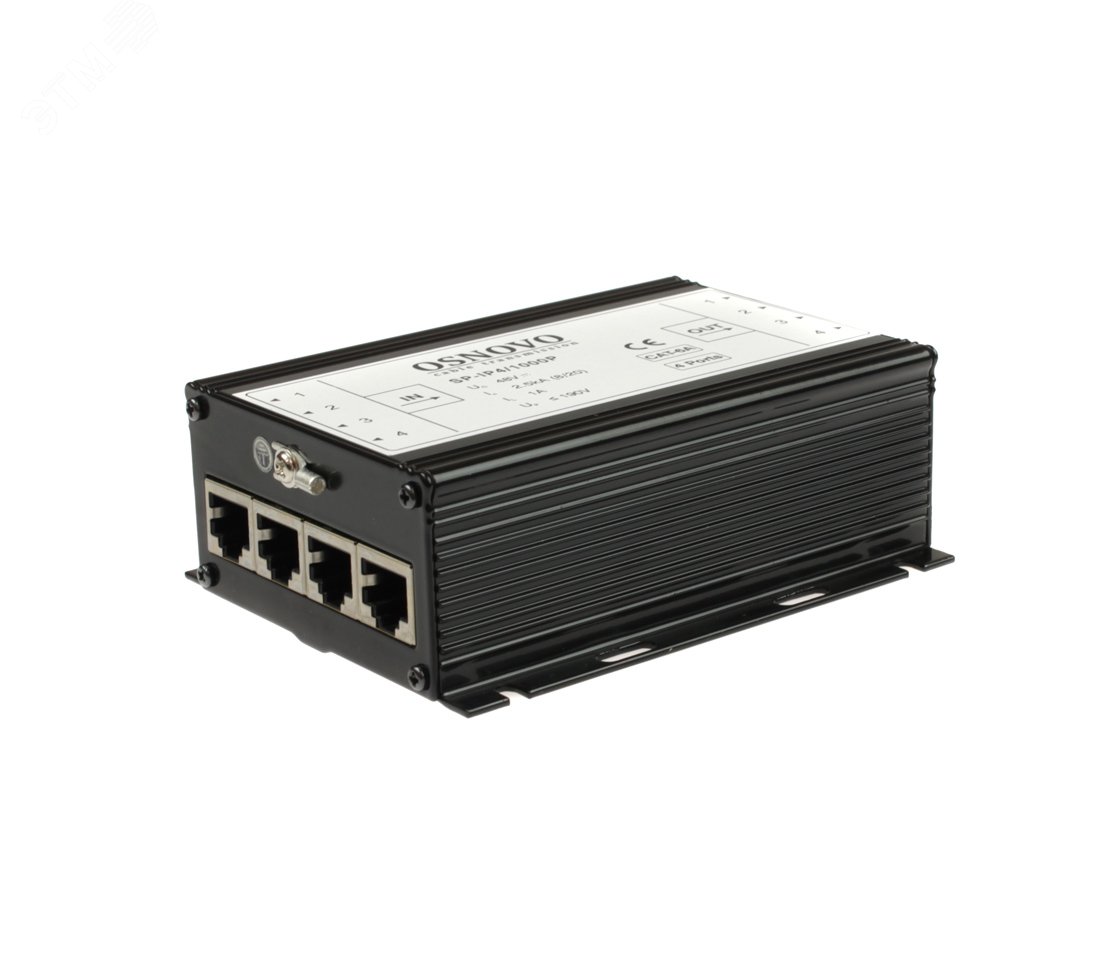 Устройство грозозащиты для локальной вычислительной сети на 4 порта(скорость до 100 Мб/с) SP-IP4/100 OSNOVO - превью