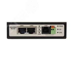 Удлинитель Ethernet (VDSL) 1хRJ45, 1хRJ11 до 100 Мб/c до 3000 м TR-IP2 OSNOVO - 2