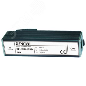 Устройство грозозащиты с защитой линий PoE до 1000 Мб/с RJ45 OSNOVO