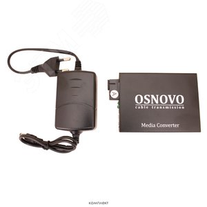 Медиаконвертер оптический 2хRJ45 10/100 Мб/с, 1хSC 100 Мб/с, для кабеля до 20 км OMC-100-21S5a OSNOVO - 4