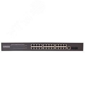 Коммутатор управляемый (L2+) Gigabit Ethernet на 26 портов.Порты 24 x GE (10/100/1000Base-T) + 2 x GE SFP (1000Base-x) SW-72402/L2 OSNOVO - 2