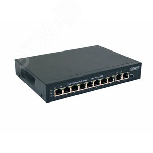 PoE коммутатор Fast Ethernet на 10 RJ45 портов.