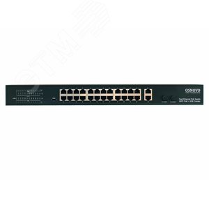 PoE коммутатор Fast Ethernet на 24 x RJ45 портов + 2 x GE Combo uplink порта. SW-62422(400W) OSNOVO - 2