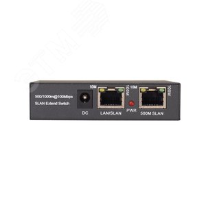 Удлинитель Fast Ethernet 1хDC5.5х2.1мм, 2хRJ45 10/100 Мб/с, IP30, до 800 м E-IP1(800m) OSNOVO - 2