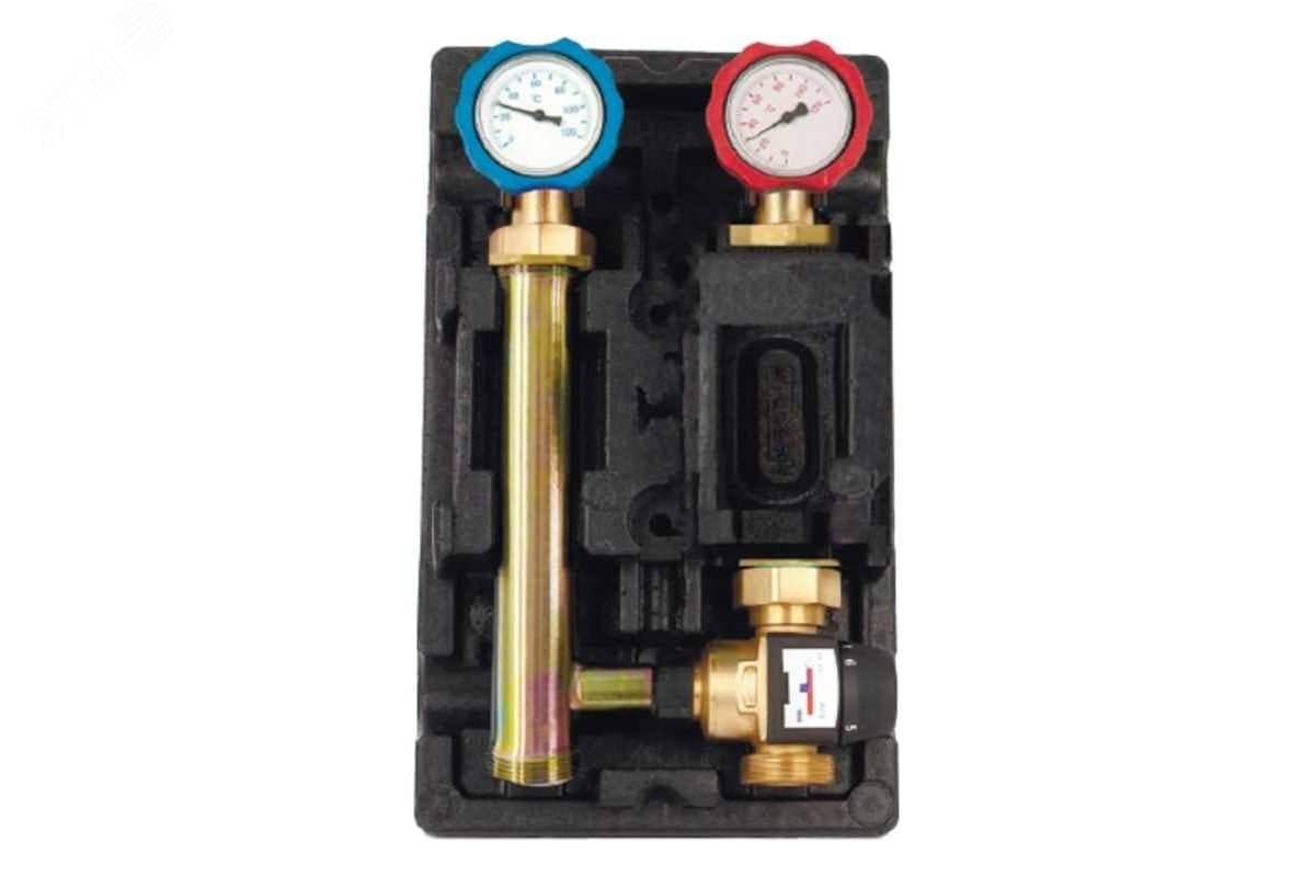 Изображение товара Насосная группа с термостатическим смесительным лапаном 35-60°C, Китай, Rommer