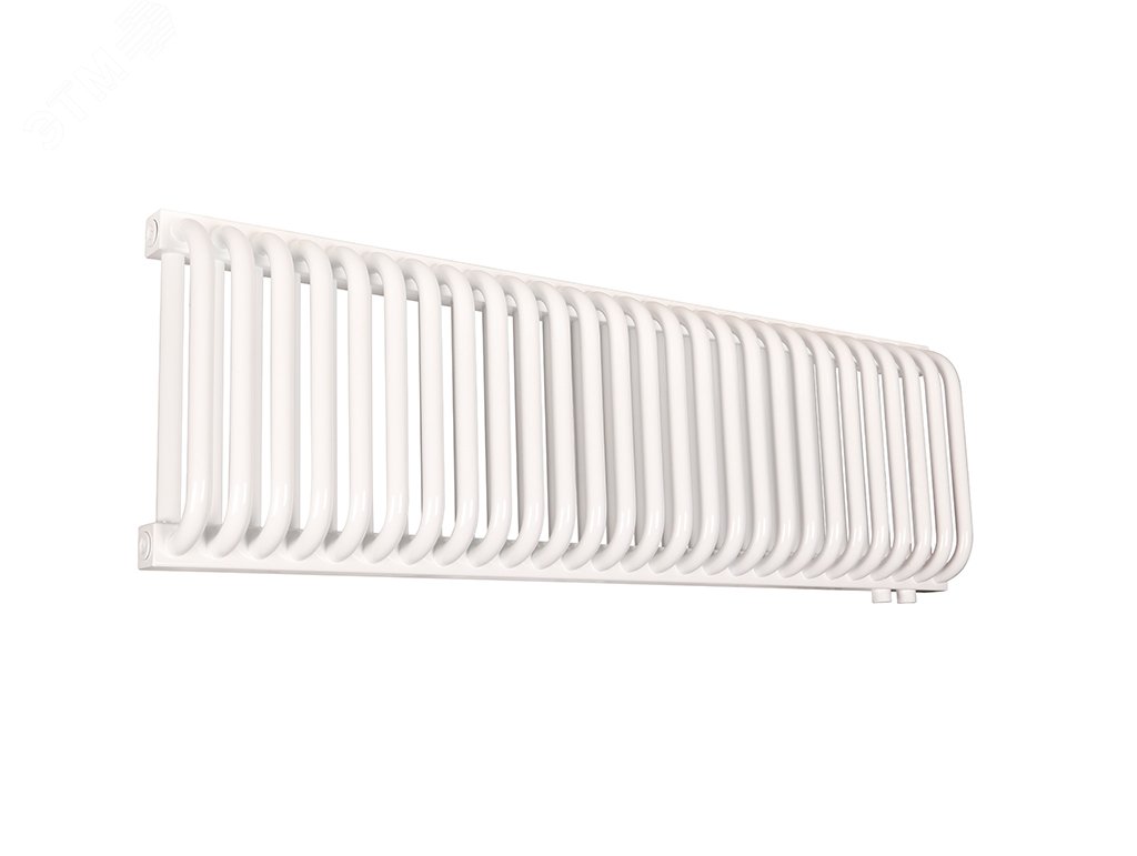 Изображение товара Радиатор стальной двухтрубчатый 300/100/27 нижнее правое подключение белый глянцевый (шт)
