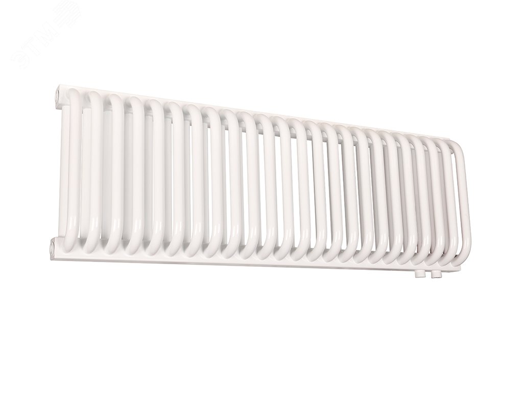 Изображение товара Радиатор стальной двухтрубчатый 300/100/24 нижнее правое подключение белый глянцевый (шт)