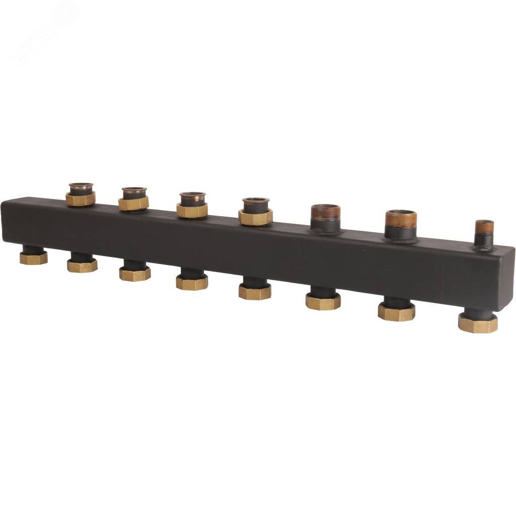 Изображение товара Коллектор стальной распределительный 3 отопительных контура 1 1/2' (шт)