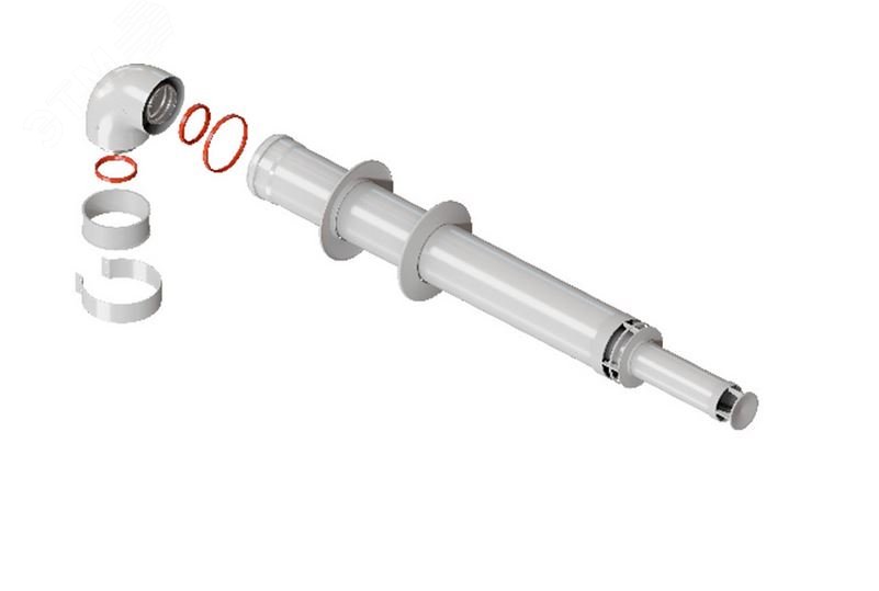 Изображение товара Комплект дымохода АНТИЛЕД 60/100 - 1220мм хомут в комплекте (шт)