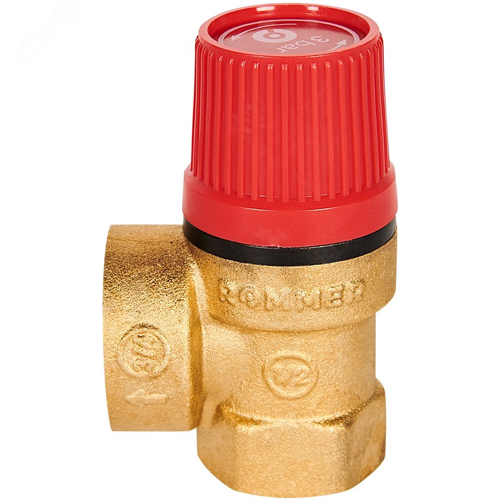 Изображение товара Клапан предохранительный Rommer RVS-0001-003015 3 бар 1/2x3/4 Изображение товара Клапан предохранительный Rommer RVS-0001-003015 3 бар 1/2x3/4