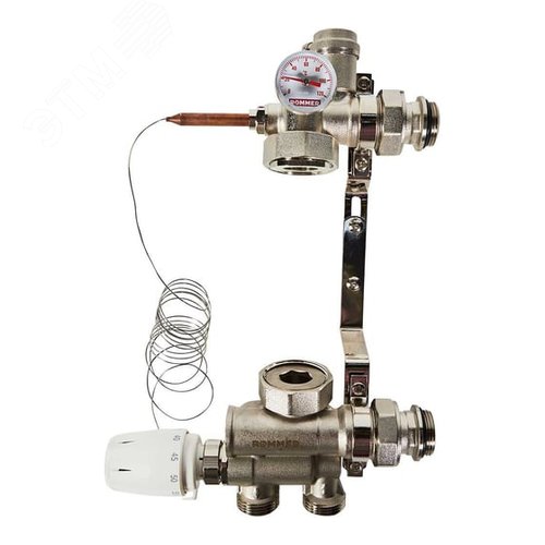 Изображение товара Насосно-смесительный узел с термоголовкой с выносным датчиком (без насоса) (шт)