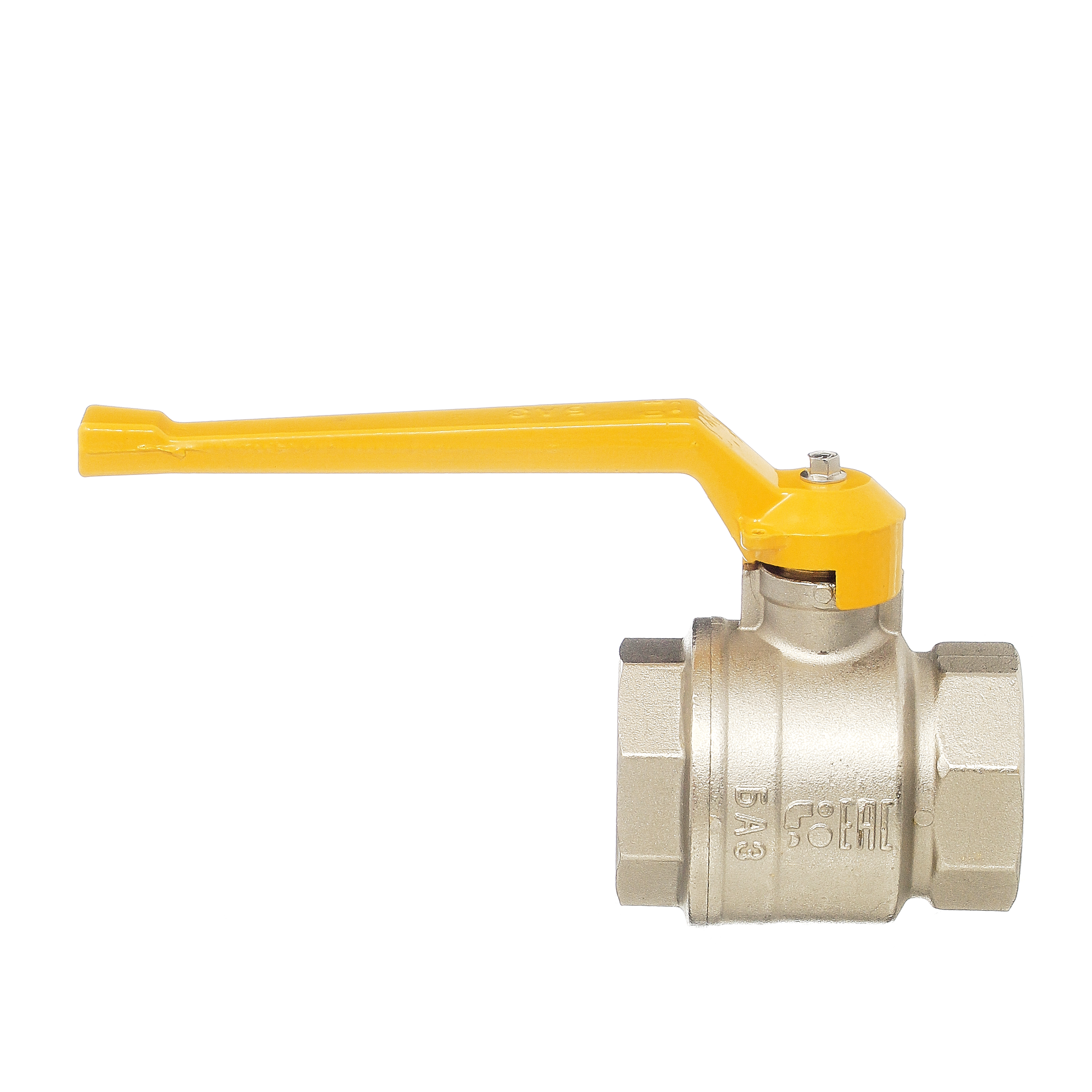 Кран шаровой 11Б27п DN 25 А10 НГ газ ВВ рычаг     никель PN40