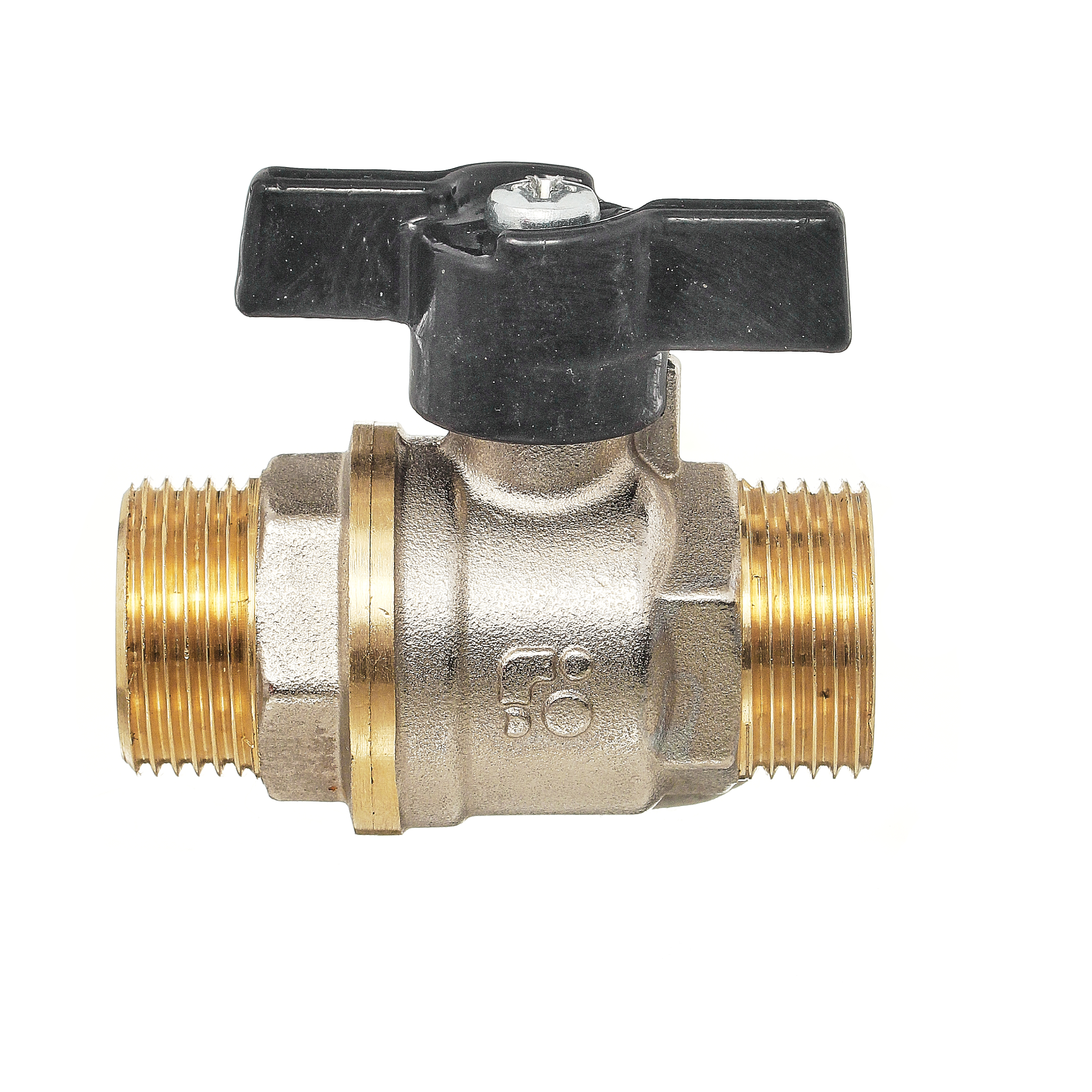 Кран шаровой 11Б27п1 1/2' А32/1 НГ НН бабочка никель PN40