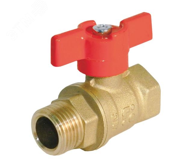 Изображение товара Кран шаровой 11Б27п1 Ду15 ВН бабочка PN40 Россия