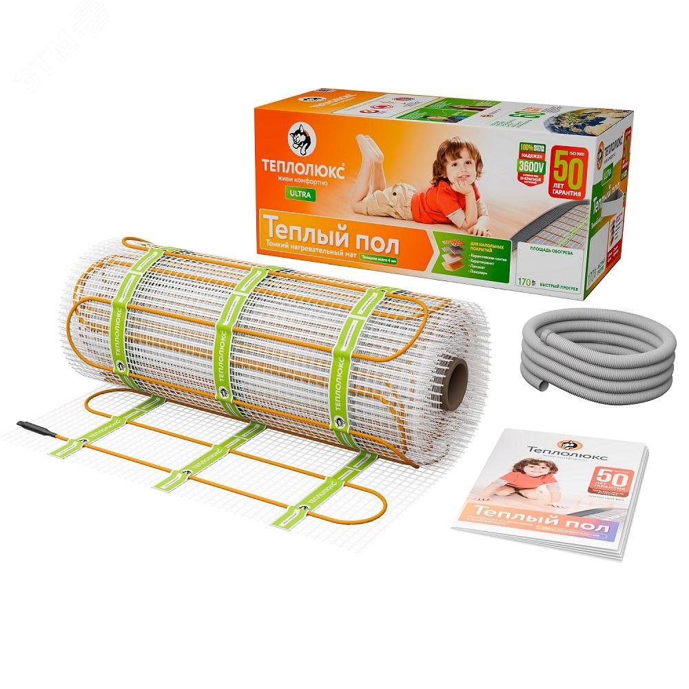 Изображение товара Мат нагревательный для теплого пола Ultra МНН 445 Вт 2.5 кв.м Россия