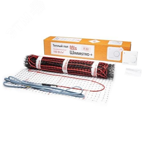 Изображение товара Мат нагревательный Warmstad+ WSM 100 Вт/0.65 кв.м для теплого пола