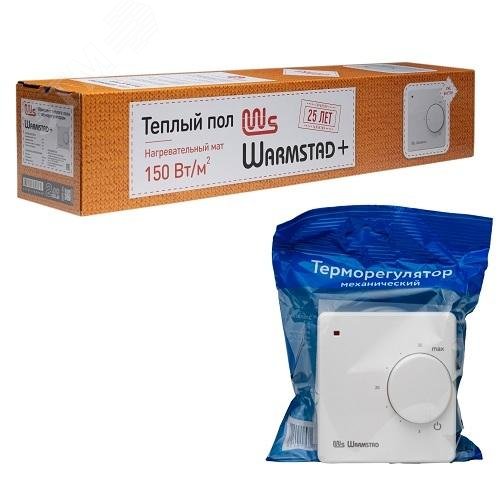 Изображение товара Нагревательный мат Warmstad+ WSM 175 Вт 1.2 кв.м для теплого пола